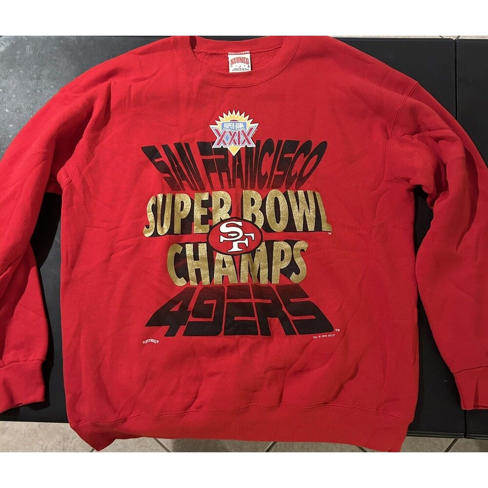 San Francisco 49ers Super Bowl Champ Nutmeg Mills Men's Sweatshirt Vintage XL
